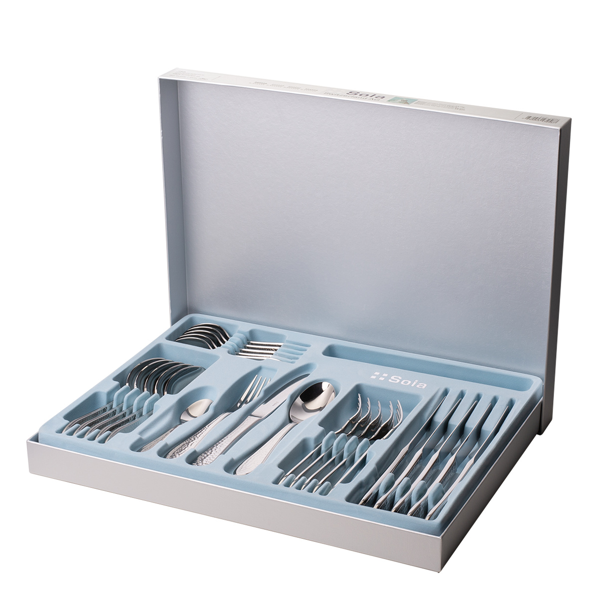 Geschirr-Starterset 60-tlg. | Premium Platinum silver