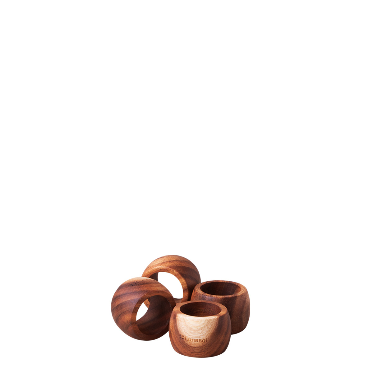 Serviettenring Agát 4er-Set, Ø 5,7 cm - FLOW Wooden