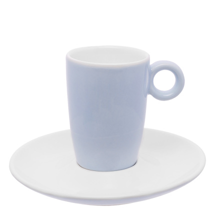 Kaffee- / Teetasse Untertasse hellblau 15 cm – RGB