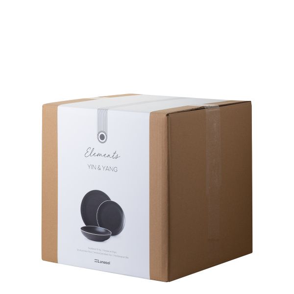 Tellerset 18-tlg. | Elements Yin & Yang black