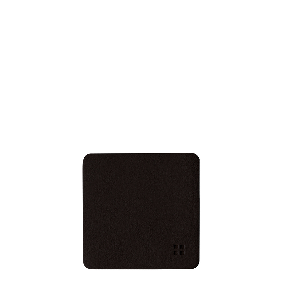 Glasuntersetzer eckig PVC schwarz 10x10 cm - Elements Ambiente