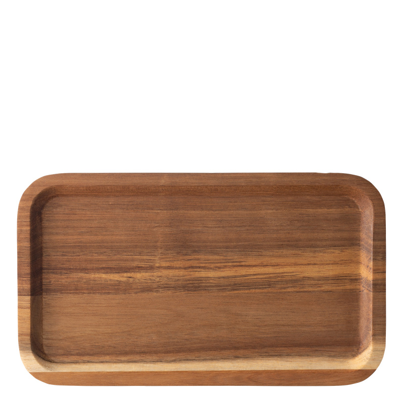 Serviertablett rechteckig groß Akazie 30 x 17,5 cm - FLOW Wooden