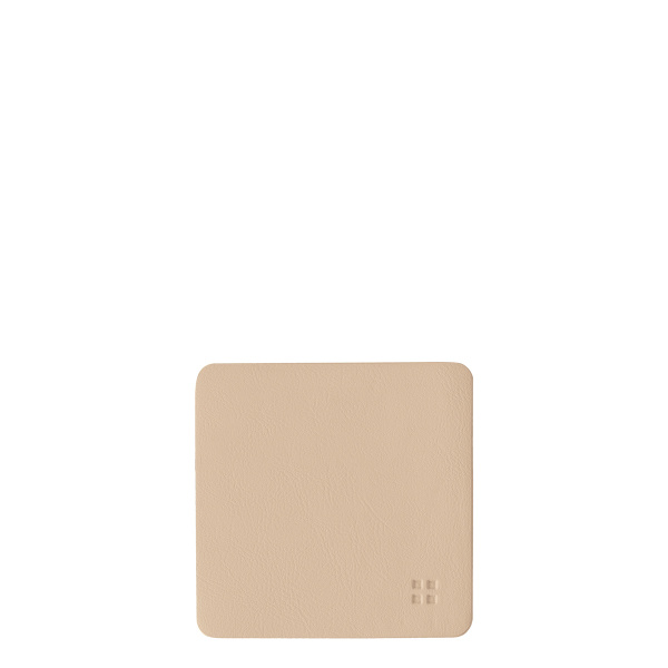 Glasuntersetzer eckig PVC Nature 10x10 cm - Elements Ambiente