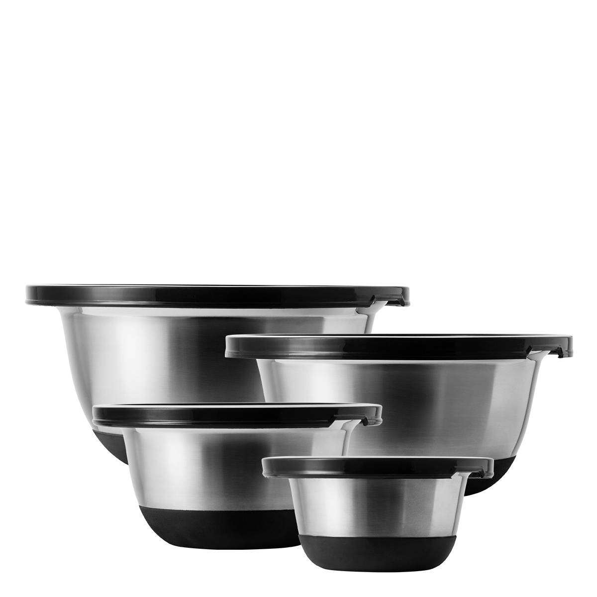 Rührschüssel-Set mit Deckel 8-tlg. – Basic Kitchen