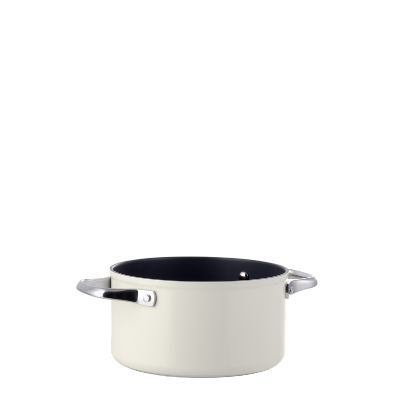 Topf mit Titanbeschichtung cremefarben Ø 20 cm - Saturn Terra Lunasol