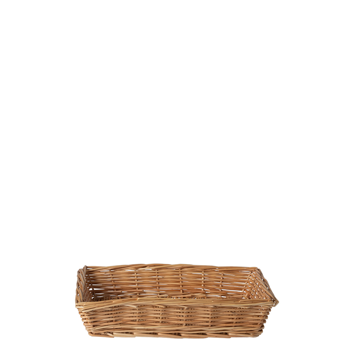 Rechteckiger Weidenbrotkorb 34 × 25 × 6,6 cm — Flow Wicker