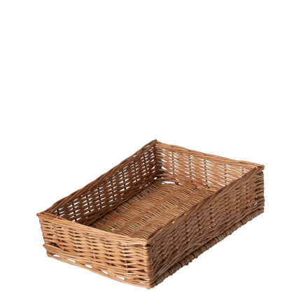 Rechteckiger Weidenbrotkorb 40 × 30 × 10 cm — Flow Wicker