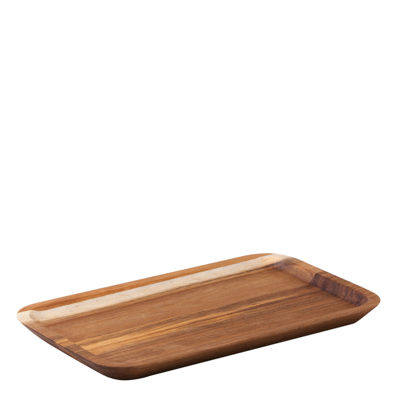 Serviertablett rechteckig groß Akazie 30 x 17,5 cm - FLOW Wooden