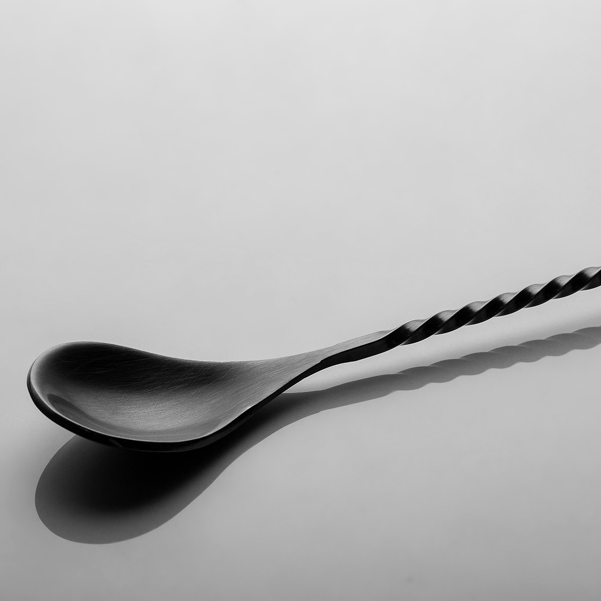 Barlöffel PVD schwarz matt 28 cm – Basic Bar