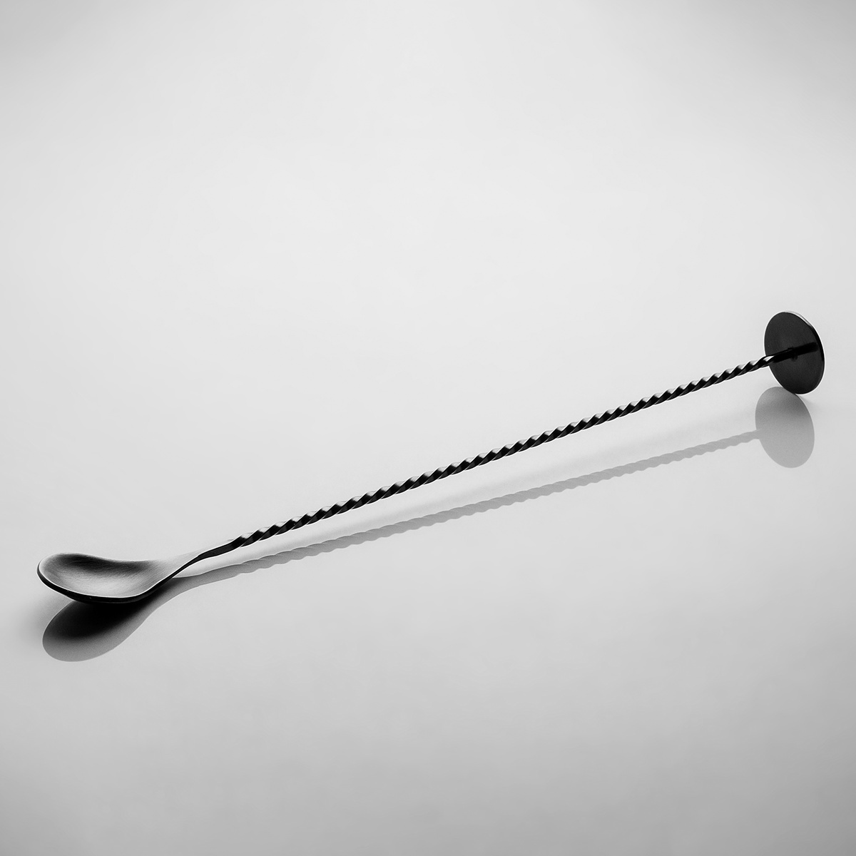 Barlöffel PVD schwarz matt 28 cm – Basic Bar