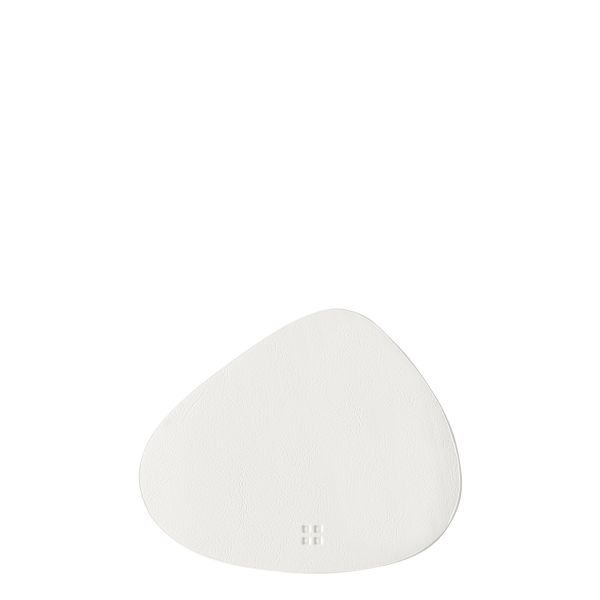 Glasuntersetzer triangle PVC weiss 14 x 11.5 cm - Elements Ambiente