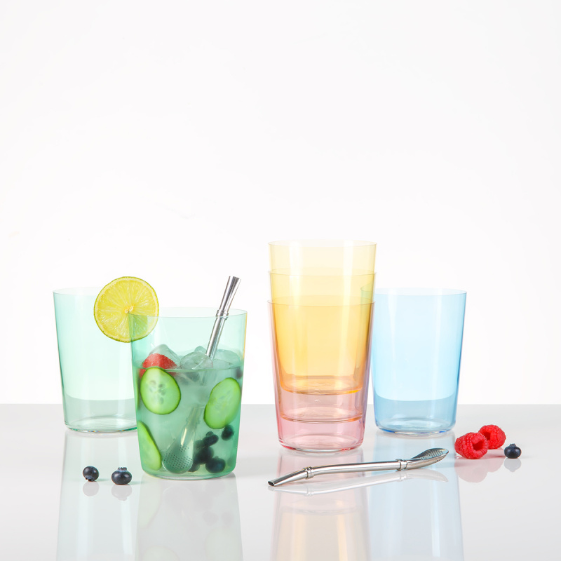 Longdrink 515 ml hellrosa - 21st Century Glas Lunasol Color