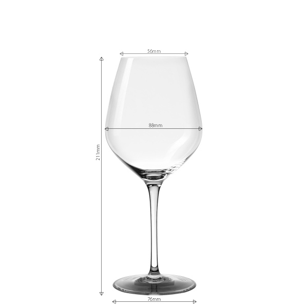 Weißweingläser 430 ml 6er-Set - Optima Glas Lunasol