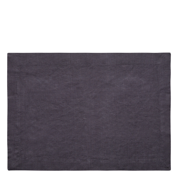 Anthrazitfarbenes Leinen-Platzset 35 x 50 cm - Gaya Ambiente