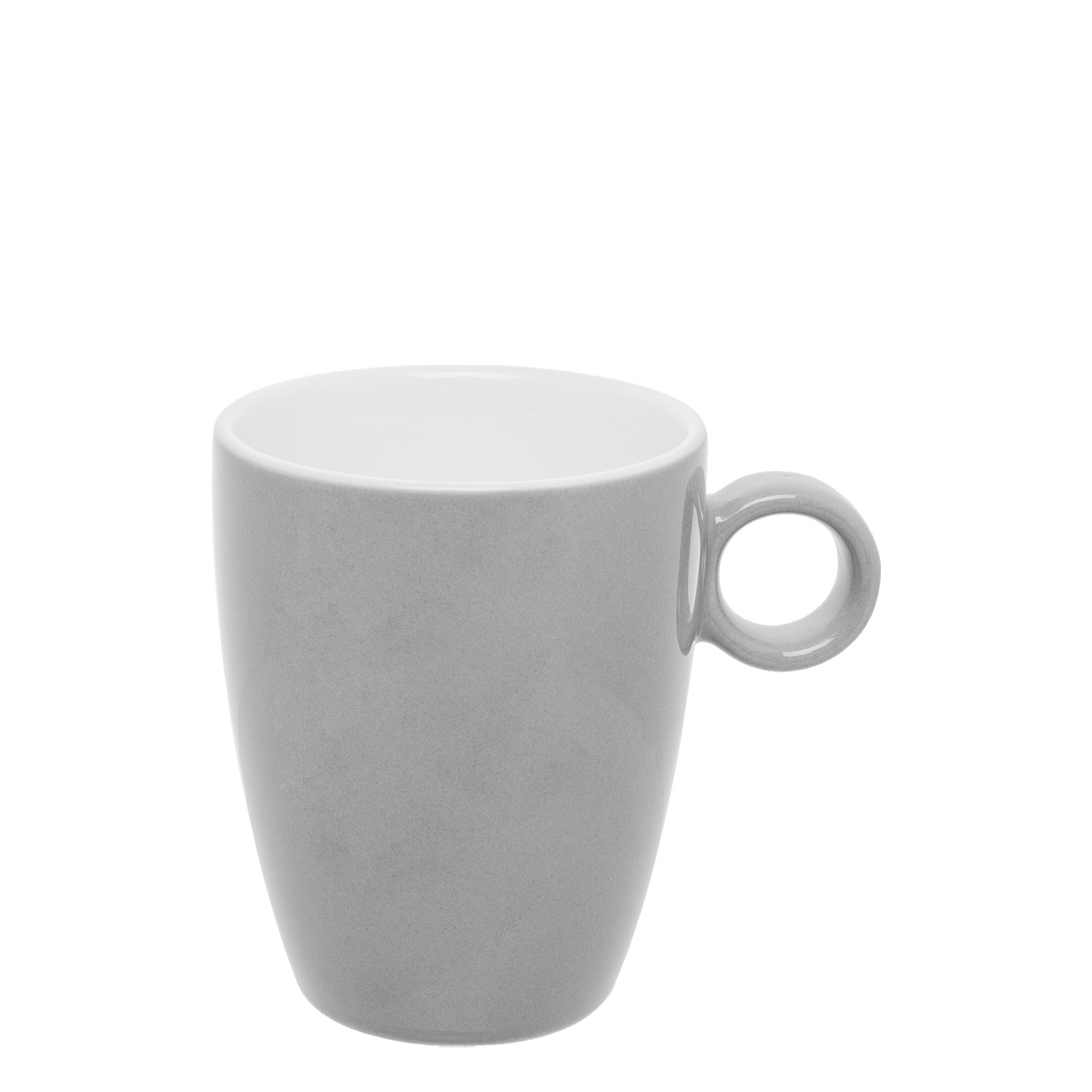 Hohe Kaffeetasse hellgrau 190 ml - RGB
