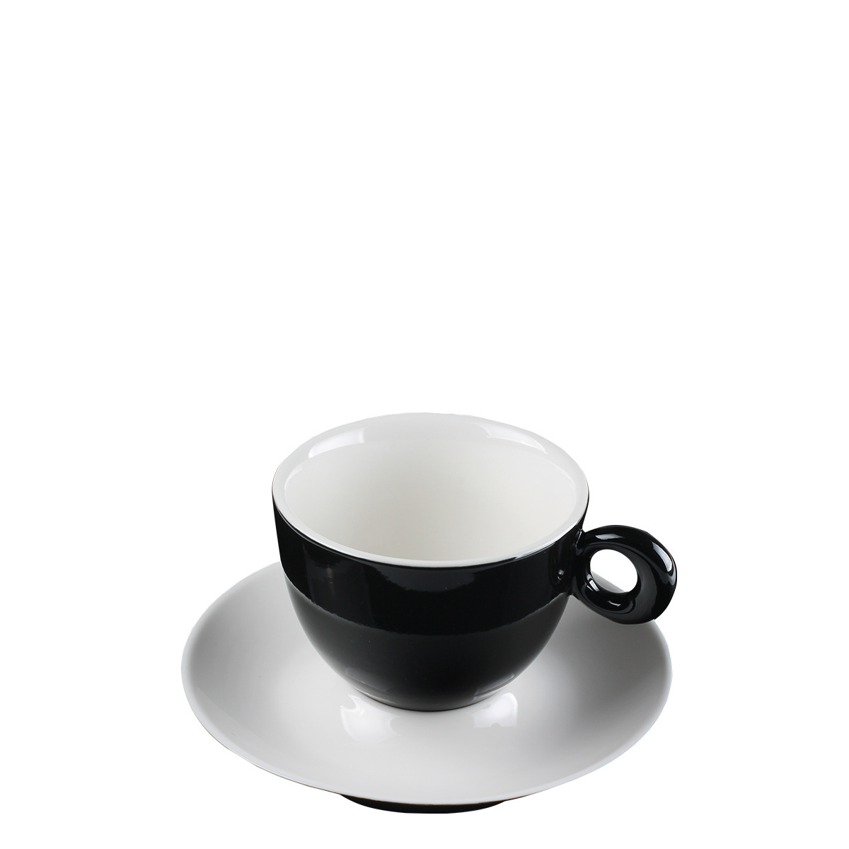 Untertasse für Kaffee/Tee schwarz 15 cm - RGB