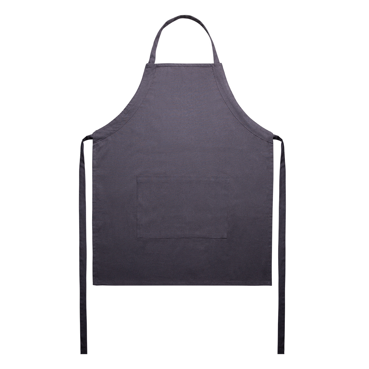Stahlgraue Baumwollschürze 70 x 85 cm – Basic Ambiente
