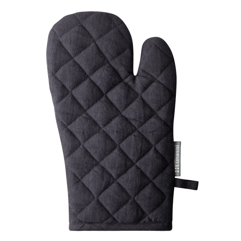 Anthrazitfarbener Küchenhandschuh 19 x 32 cm - Gaya Ambiente