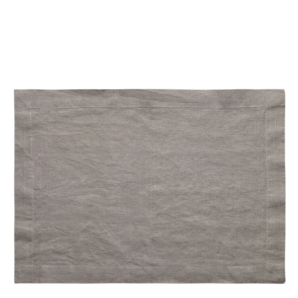 Schieferfarbene Leinen-Tischset 35 x 50 cm - Gaya Ambiente