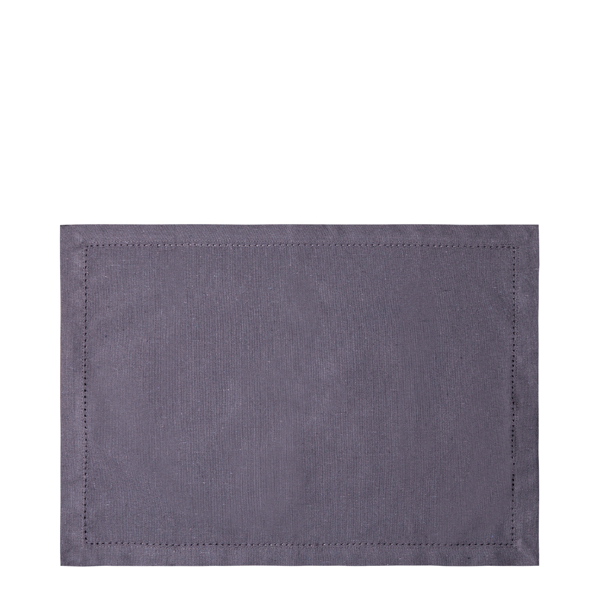 Stahlgraue Baumwoll-Tischsets 32 x 48 cm 2 Stk. – Basic Ambiente