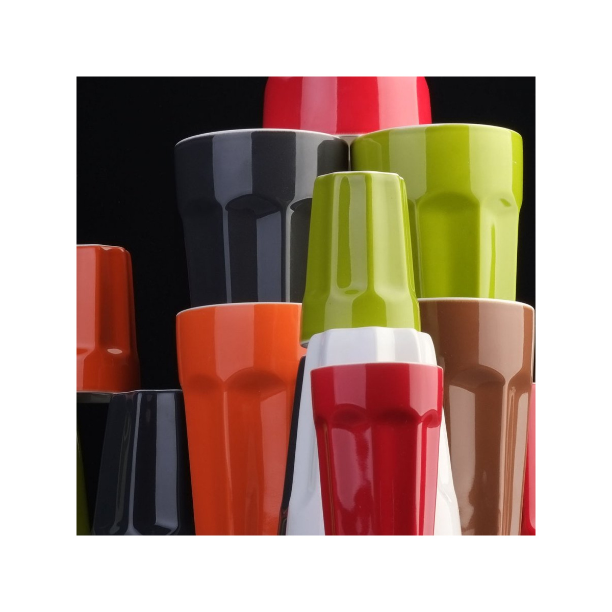 Kaffeebecher schwarz 280 ml - RGB