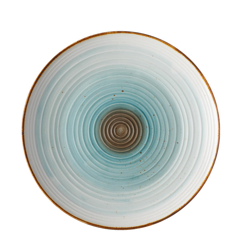 Flacher Teller Gaya Coupe Spiral Rustico 28 cm