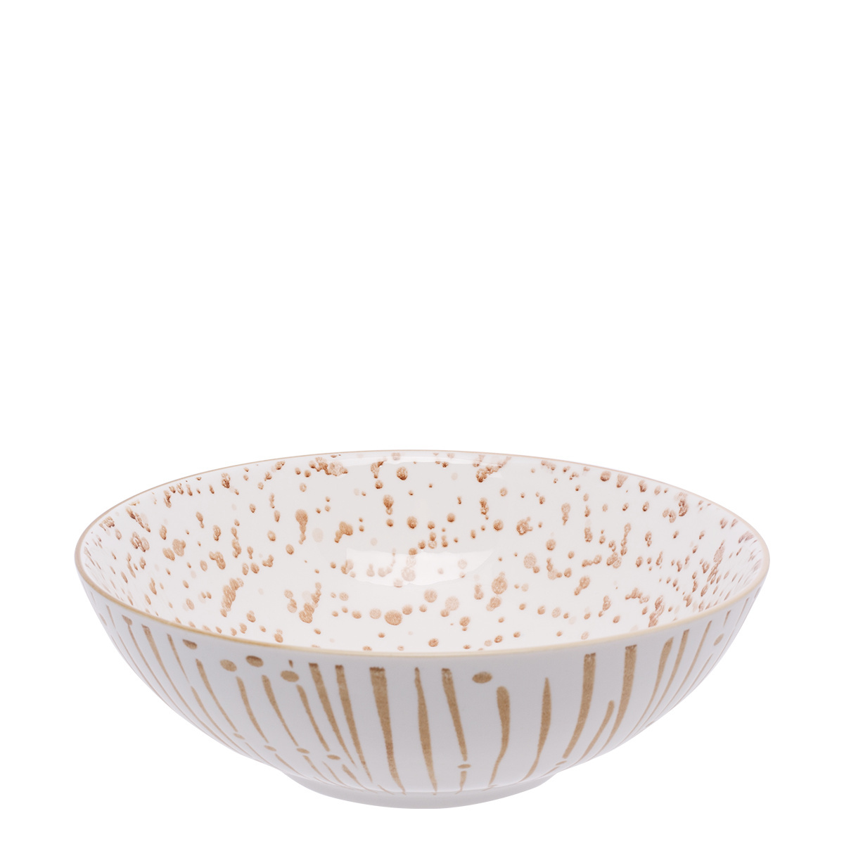 Müslischale weiß / champagne 17,8 cm - Basic