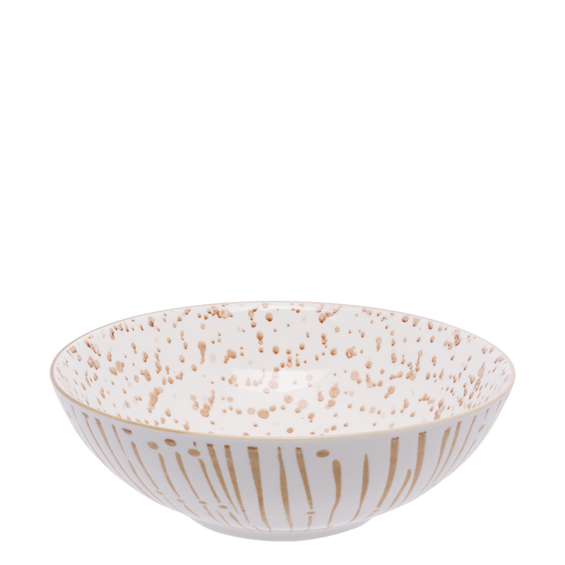 Müslischale weiß / champagne 17,8 cm - Basic