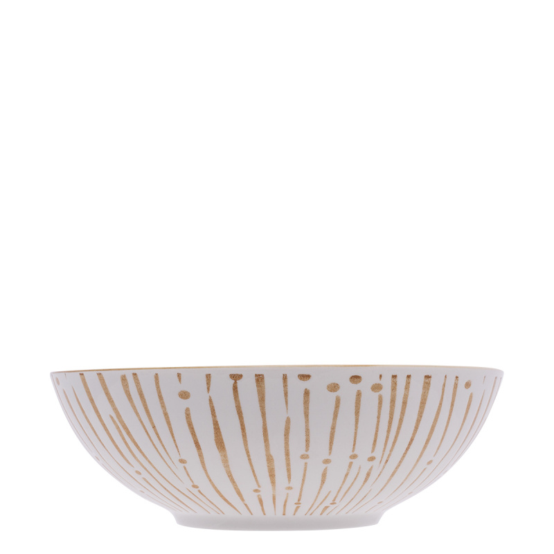Müslischale weiß / champagne 17,8 cm - Basic