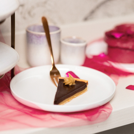 Dessertteller Coupe weiß 20 cm – Flow