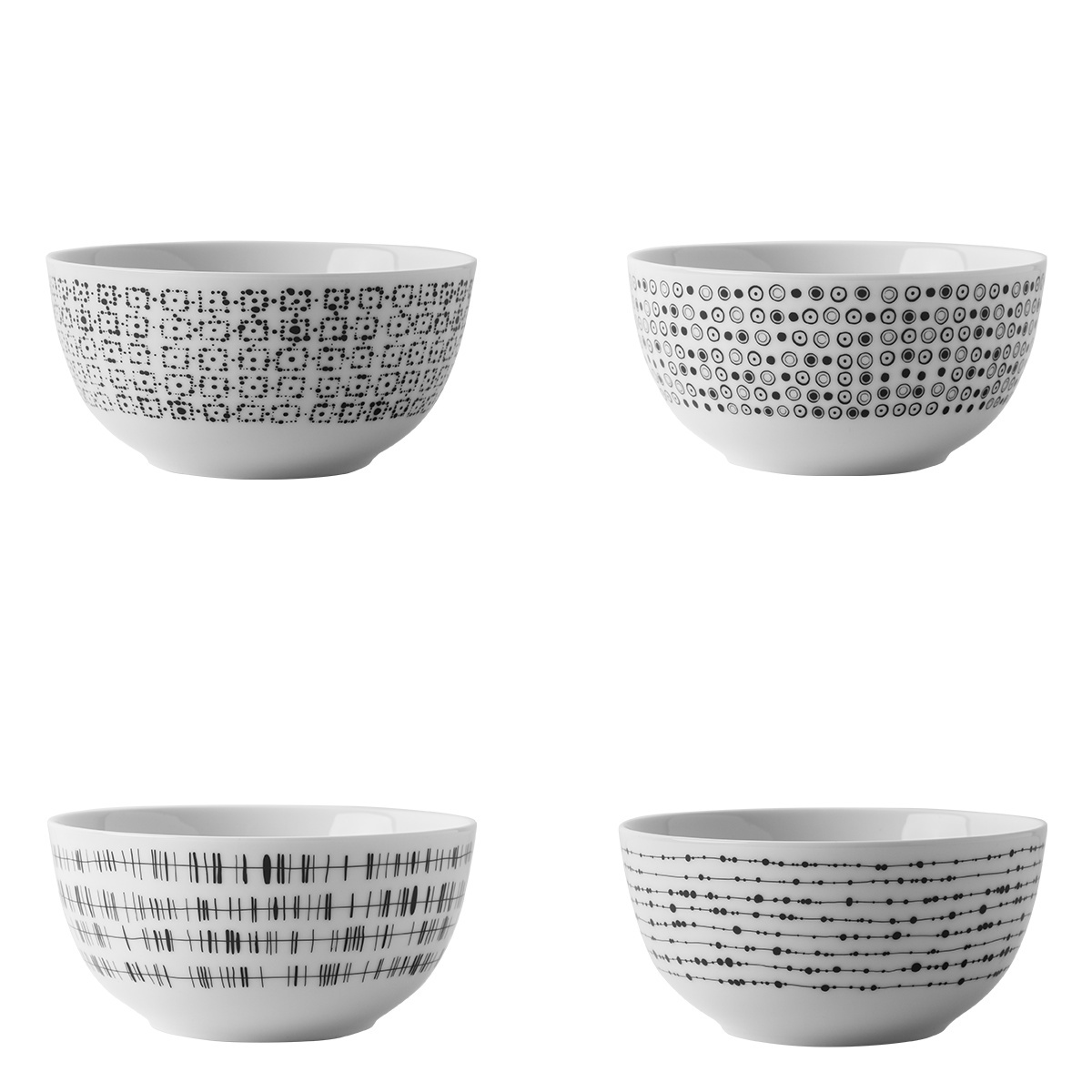 Müslischalen-Set 4-tlg. - Basic Dots