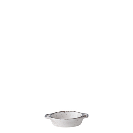 Schale oval Flowl Atelier grau mit Henkeln 7,9 x 7 cm - Gaya