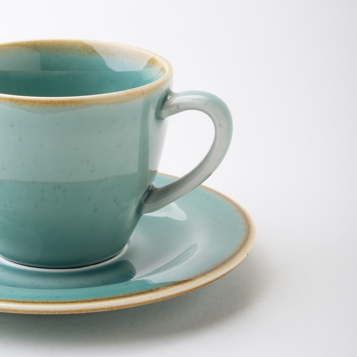 Kaffeeuntertasse 15,5 cm - Gaya Sand türkis