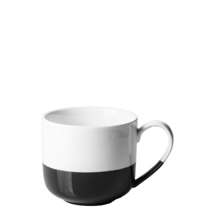 Mug 80 ml - FLOW schwarz/weiss