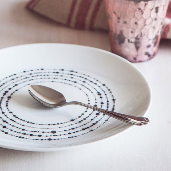 Dessertteller 20,5 cm Set 4 Stk. - Basic Dots