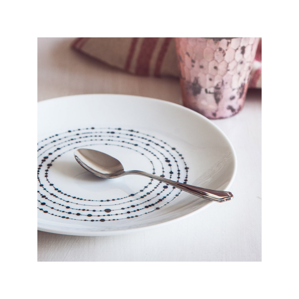 Dessertteller 20,5 cm Set 4 Stk. - Basic Dots