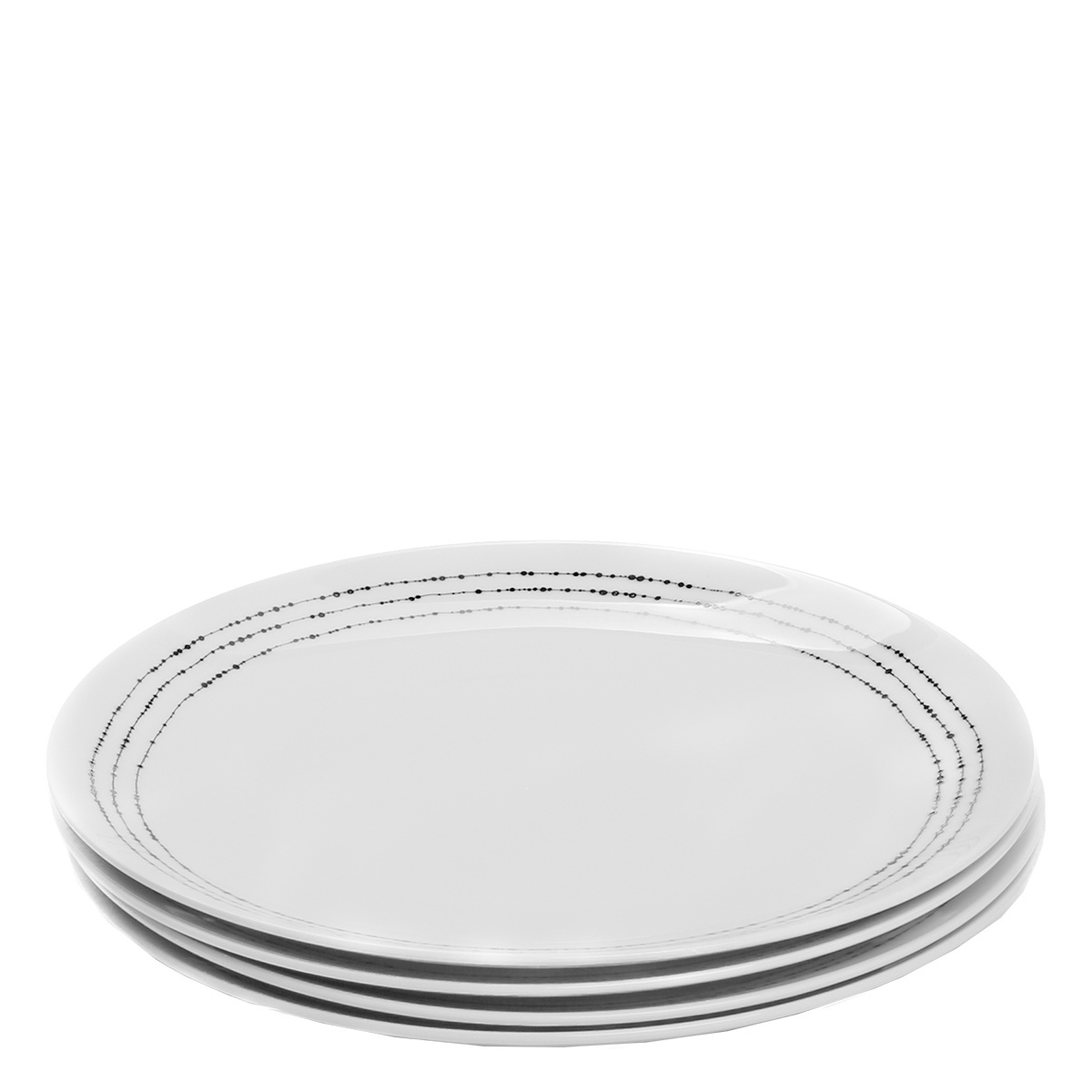 Flacher Teller Set 4 Stk. - Basic Dots