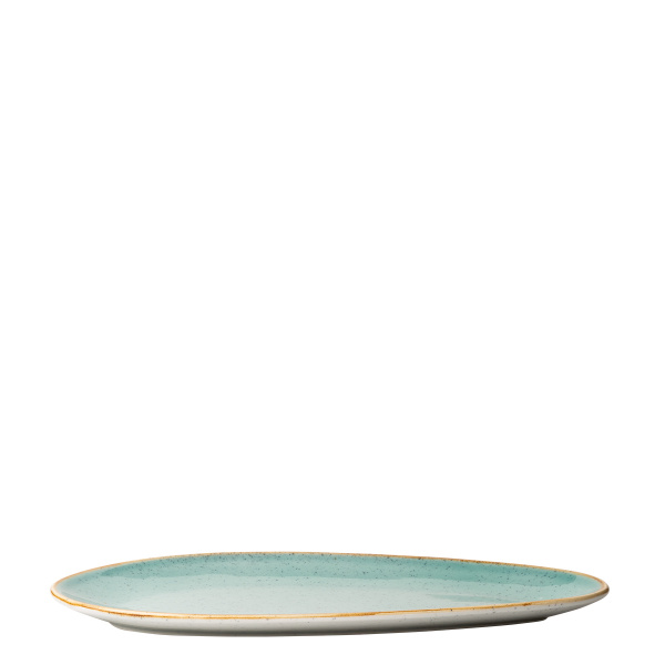 Teller oval Sand türkis 36 cm – Gaya