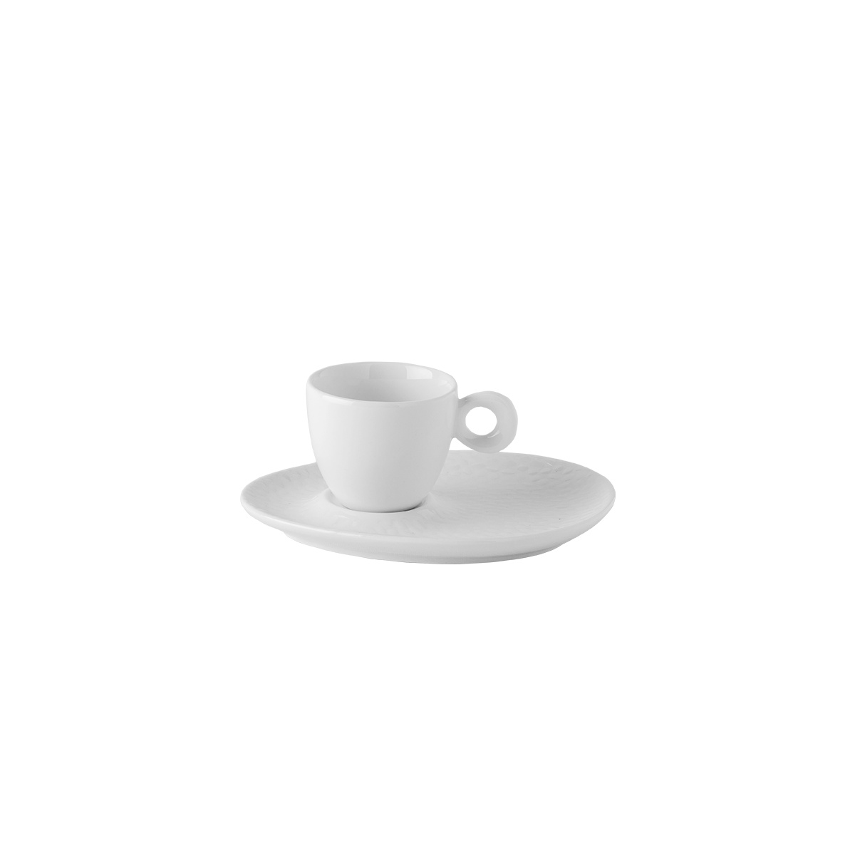 Mokka-Untertasse strukturiert - Flow