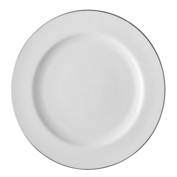 Eleganter flacher Teller 28 cm - Premium Platinum Line