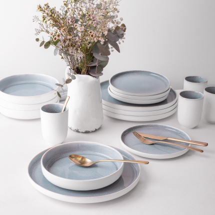 Porzellan-Set 16-tlg. - Gaya Atelier Glacial Ice