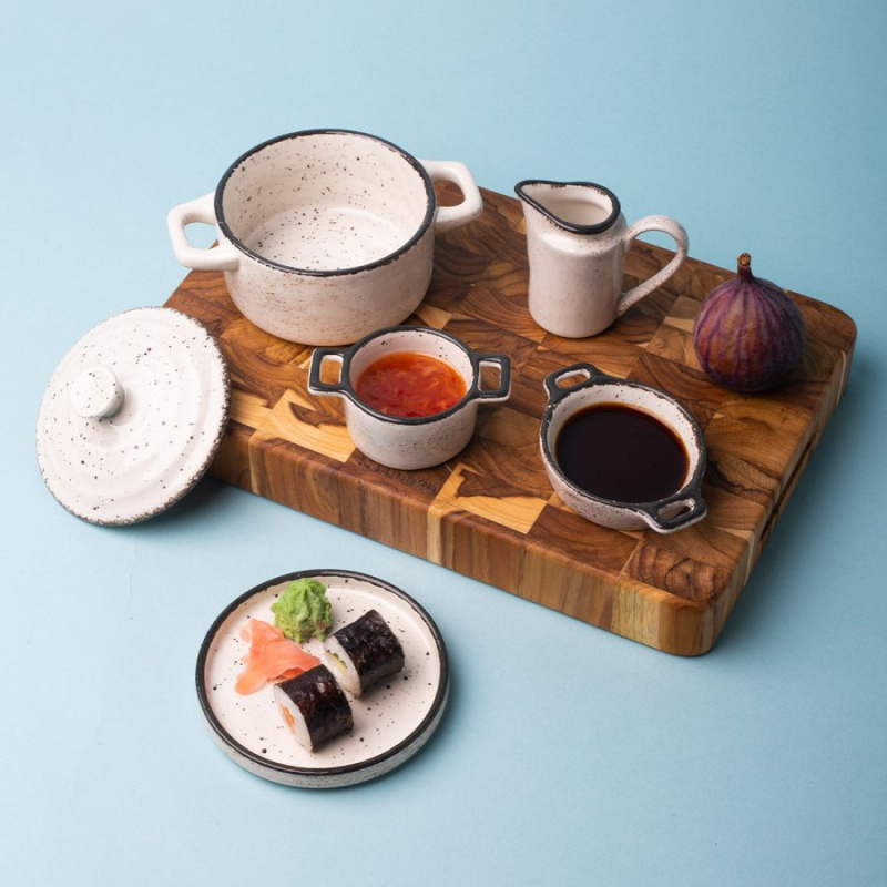 Schale Flowl Atelier grau mit Griffen ø 6 cm - Gaya