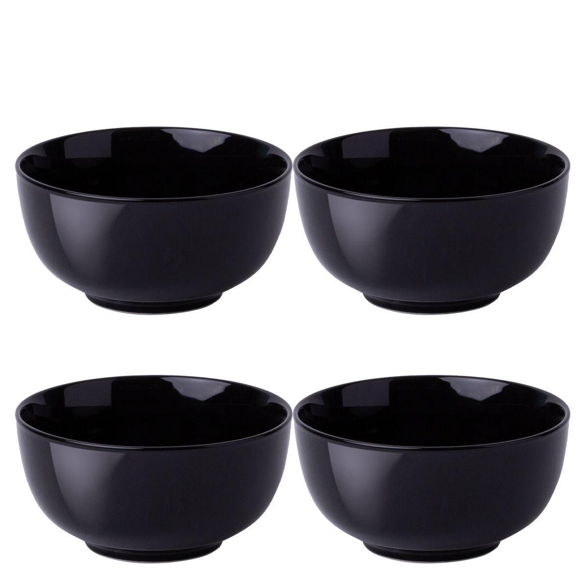 Bowl-Set 16 cm 4-tlg. schwarz - Flow