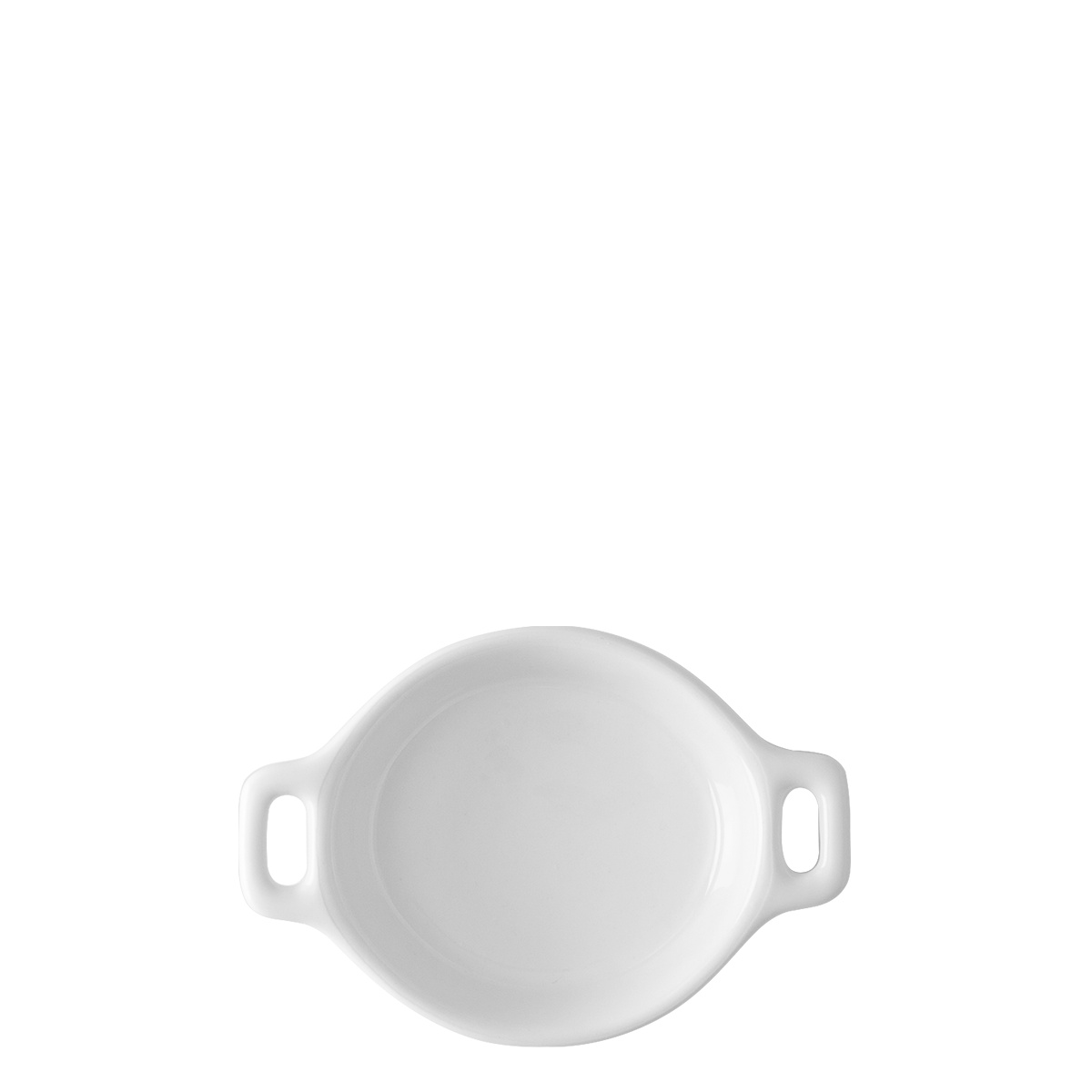 Schale oval Flowl Atelier weiß mit Henkeln 7,9 x 7 cm - Gaya