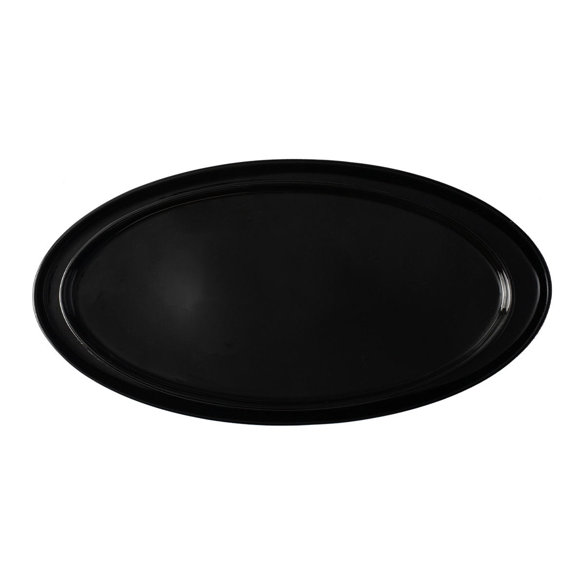 Teller flach oval U-Coupe 35.5 x 18 cm - Flow Lunasol black