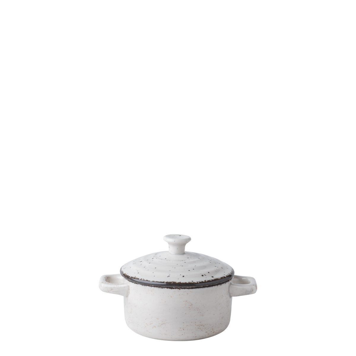 Kleiner Topf mit Deckel Flowl Atelier grau ø 10,2 cm - Gaya
