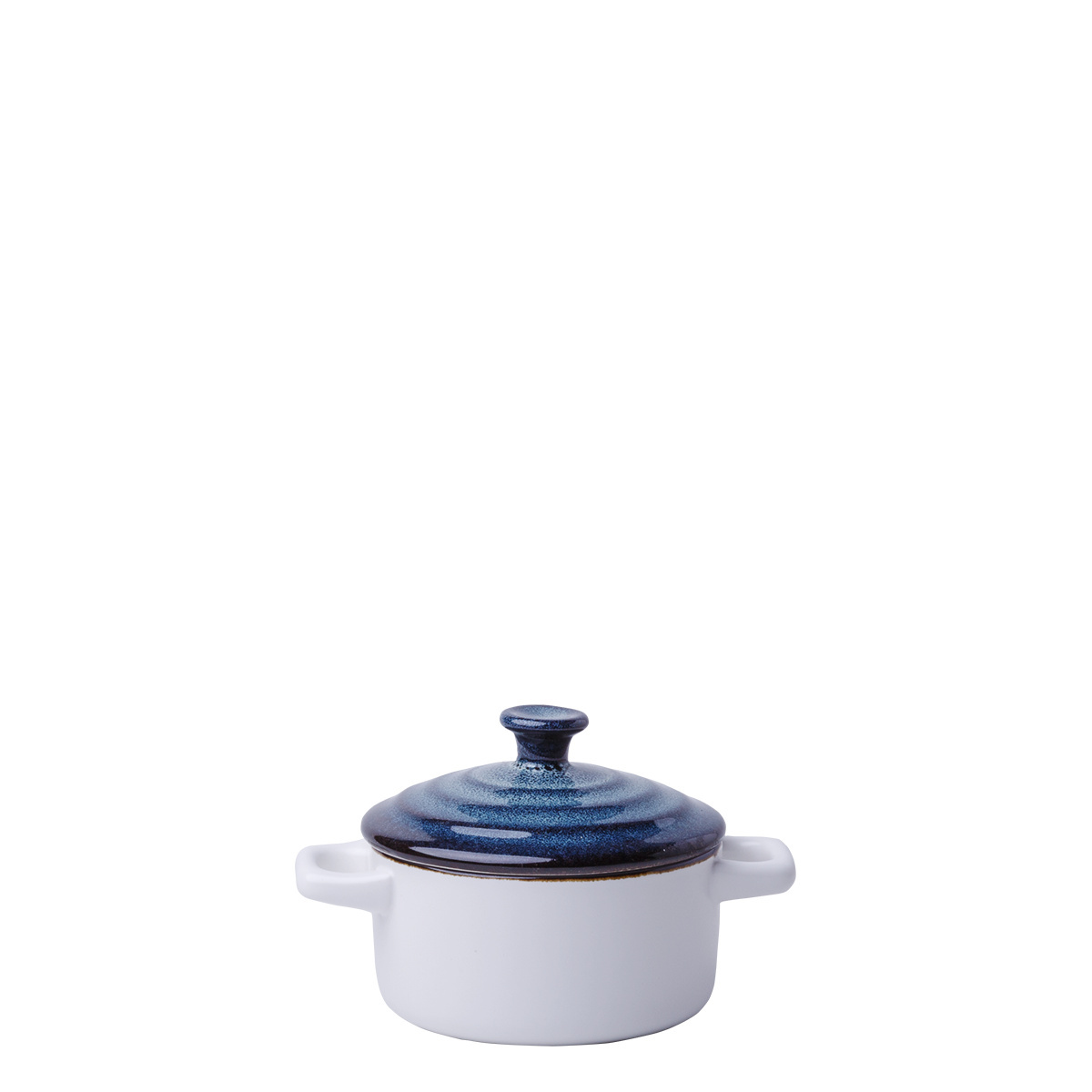 Kasserolle mit Deckel Flowl Atelier blau ø10,2 cm - Gaya