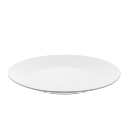 Teller flach weiss 25 cm – Flow