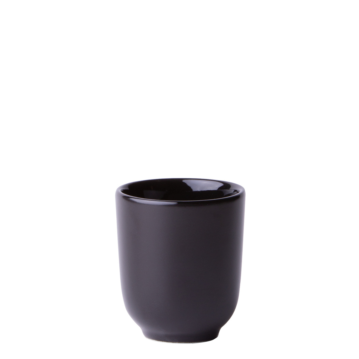 Tasse ohne Henkel schwarz 80 ml - Flow