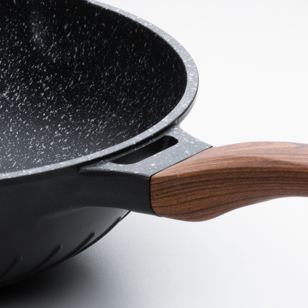 Wok Antihaftbeschichtung 32 cm black marble - Basic